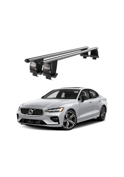 Royal Volvo S60 2018 Ve Sonrası Uyumlu Gri Kilitli Ara Atkı Port Bagaj Tavan Barı
