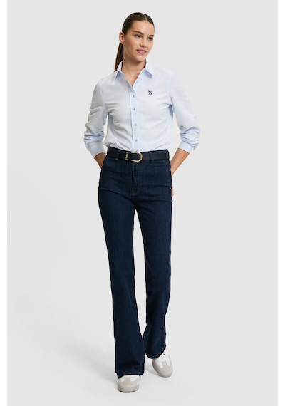 U.s. Polo Assn. Kadın Açık Mavi Gömlek Basic 50324791-vr003 Acık Mavı