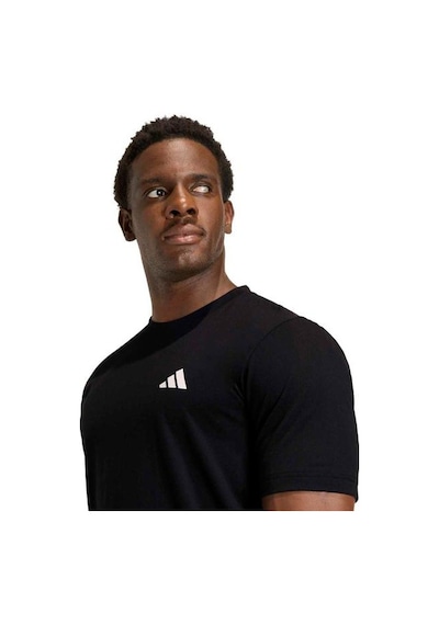 Adidas Workout Essentials Feelready Erkek Siyah Yuvarlak Yaka Tişört Siyah