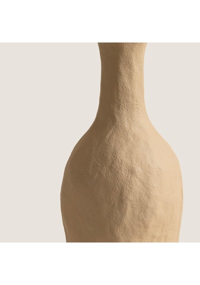 Agra Bej Alüminyum Vazo Küçük Boy Natural