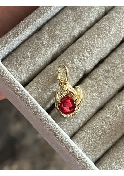 Game Of Thrones Ejderha Ateşi Charm Gümüş Kaplama