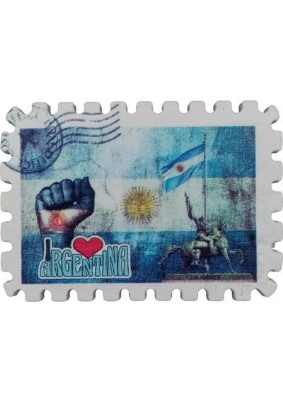 Arjantin Temalı Pul Magnet