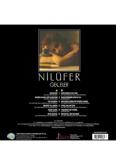 Nilüfer - Geceler Renkli Plak