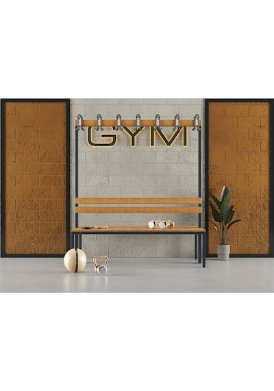 Ayakkabılıksız 4 Ayaklı Çift Taraflı Bank, 14 Kanca, 150x85x170 Cm, Spor Bankı