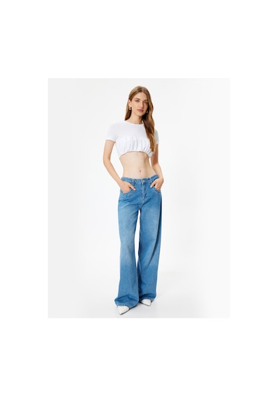 Koton Crop Tişört Balon Form Skinny Kısa Kollu Yuvarlak Yaka Pamuklu Beyaz 4sak50713ek Beyaz Koton Crop Tişört Balon Form Skinny Kısa Kollu Yuvarlak Yaka Pamuklu Beyaz 4sak50713ek Beyaz