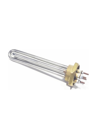 17cm 1 1/4 İnç Cr304 Vidalı 1250w+1250w 2500w Isıtıcı Rezistans