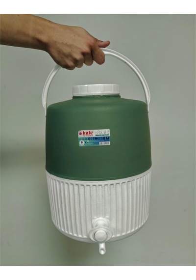 10 Lt Piknik Termos 1002 Super Picnic Cooler Jug Yeşil