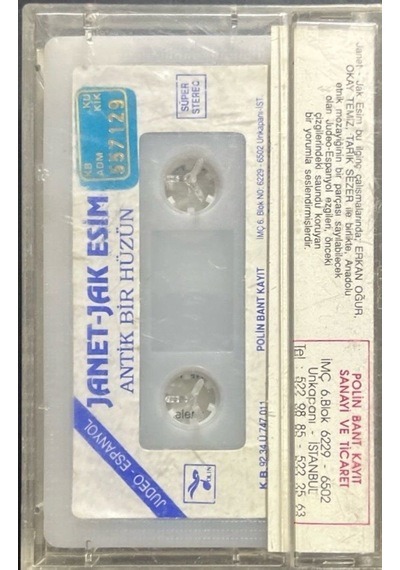Plak Değildir Kaset Tir Kaset Janet-jak Esim Antik Bir Hüzün Ka