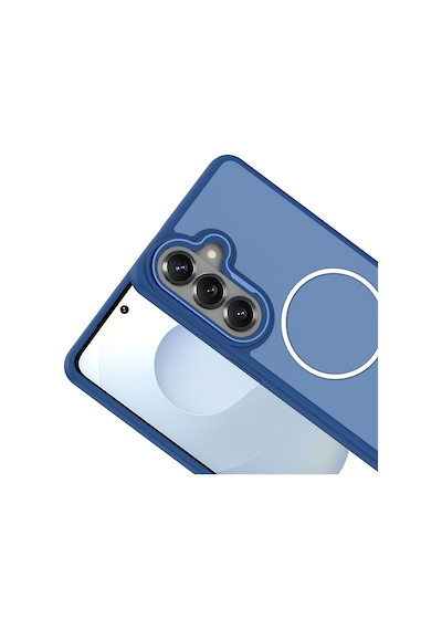 Ardemix Samsung Uyumlu Galaxy S26 Plus Kılıf M-safe Şarj Özellikli Metal Kamera Çerçeveli Zore Sanremo Silikon Kapak - Gri