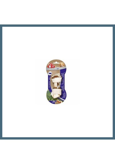 8in1 Delights Bones Biftekli Ağız Bakım Kemiği Köpek Ödülü Small 35 Gr Agc