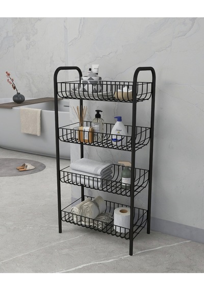 Emkatex Metal Çok Amaçlı Banyo Düzenleyici Raf Siyah 45 x 20 Emkatex Metal Çok Amaçlı Banyo Düzenleyici Raf Siyah 45 x 20