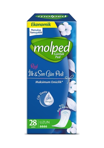 Molped İlk Son Gün Uzun Günlük Ped 28'li