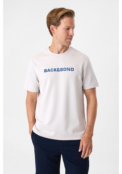 Back And Bond Bej Regular Fit Bisiklet Yaka Tişört Çok Renkli