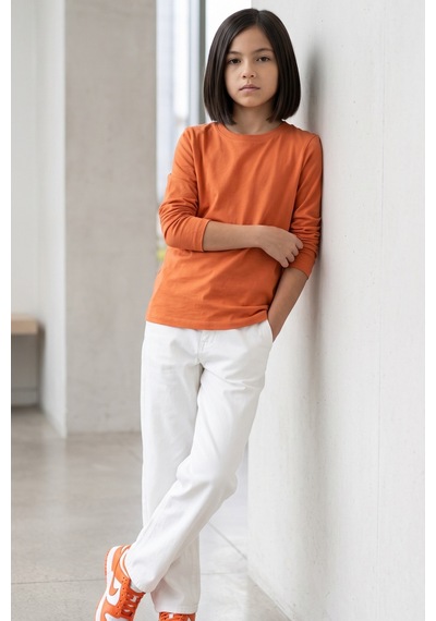 Kiagu Turuncu Uzun Kol Basic T-shirt- Terletmeyen Esnek Kumaş Pamuklu Mevsimlik Turuncu Uzunkol Kız Çocuk Tsort Turuncu Kiagu Turuncu Uzun Kol Basic T-shirt- Terletmeyen Esnek Kumaş Pamuklu Mevsimlik Turuncu Uzunkol Kız Çocuk Tsort Turuncu