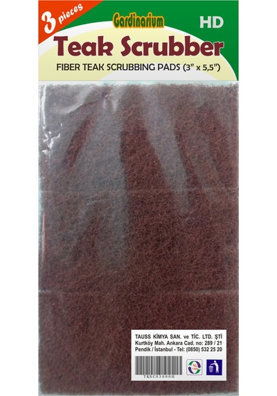Gardinarium TEAK SCRUBBER / HD (Tik Temizleme Pedi) 3'lü paket