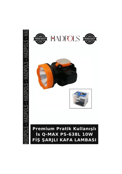 Premium Pratik Kullanışlı İs Q-max Ps-638l 10w Fiş Şarjlı Kafa Lambası Belirtilmemis