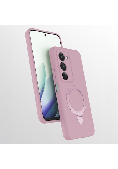 Nihcase Xiaomi Redmi 15 Kılıf M-safe Şarj Özellikli Standlı Samara Kapak