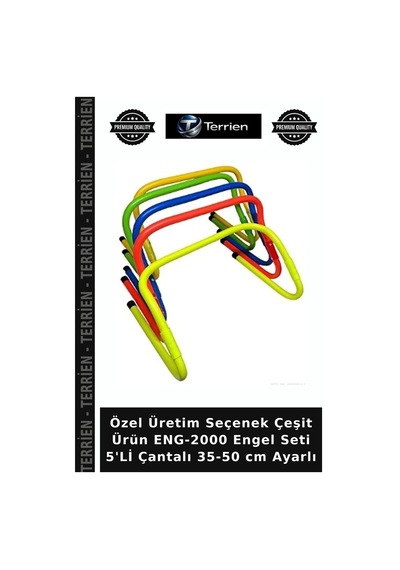 Delux Serisi Eng-2000 Engel Seti 5'li Çantalı 35-50 Cm Ayarlı Seri Çeşit Parça Çok Renkli