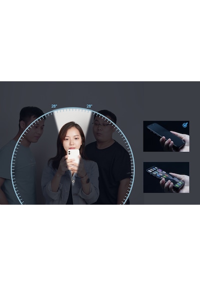 Nillkin Guardian Apple Uyumlu iPhone 14 Pro Hayalet Privacy Cam Ekran Koruyucu