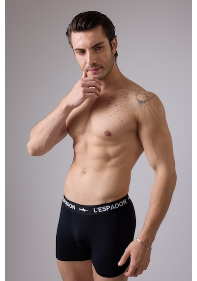 Maritime Elite Erkek Boxer Şort -3095 Koyu Siyah