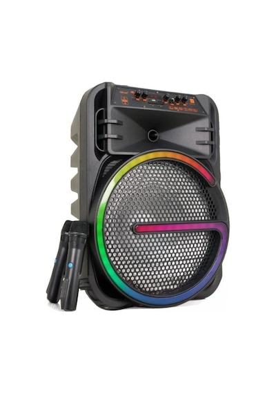 P-08 Bluetooth Hoparlör Kablosuz Tekerlekli Taşınabilir Kablosuz Speaker Toplantı Anfisi