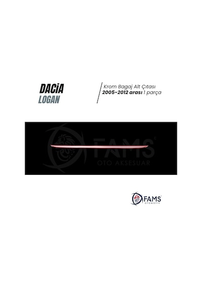 Dacia Logan Uyumlu Krom Bagaj Alt Çıta 2005-2012 Arası P. Çelik