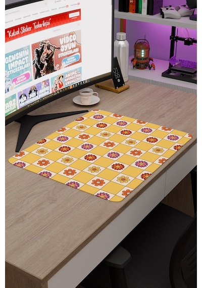 Dama Kaymaz Dikişli Kauçuk Oyuncu Mousepad V3 - 48x40 Xl Gaming Mouse Pad Fare Altlığı