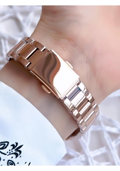 Ferro Rose Gold Renk 3 Atm Suya Dayanıklı Çelik Kordon Özel Tasarım Kadın Kol Saati Bfl21250awt-c4