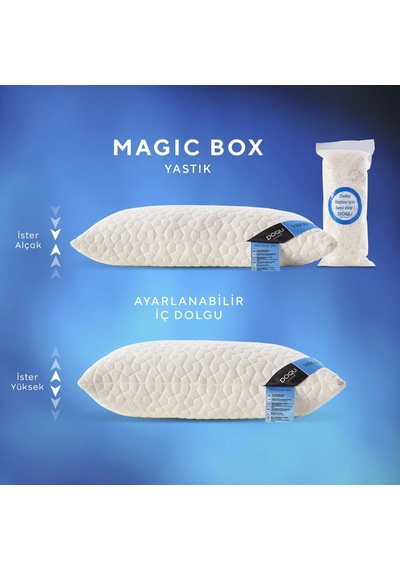 Doqu Home Visco Magic Box Yastık 50 X 70 Cm - Beyaz Beyaz
