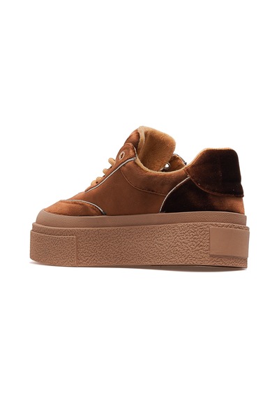 Guja Kadın Deri Sneaker Ayakkabı 25k 25k330 Z Kahve Süet Kahve Süet