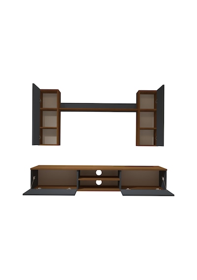 Decoraktiv Eko 7 Mdf Dvd Tv Ünitesi Tv Sehpası Ceviz - Antrasit