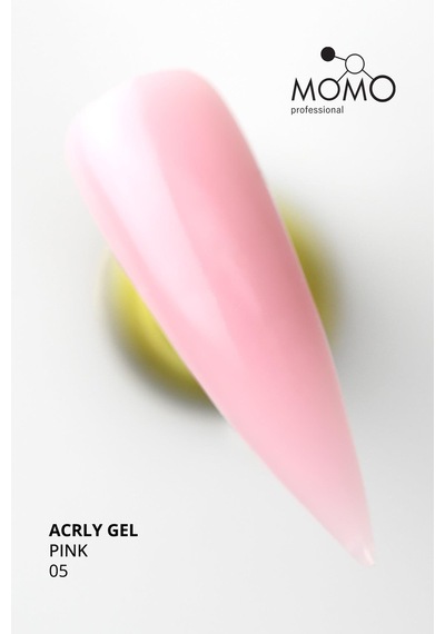 Momo Professional Protez Tırnak İçin Poly Gel Poli Jel Acryl Gel No.05 Pembe 30 Gr