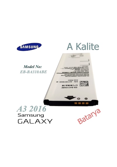 Samsung Galaxy Uyumlu A3 2016 Batarya Eb-Ba310Abe Batarya 2300M