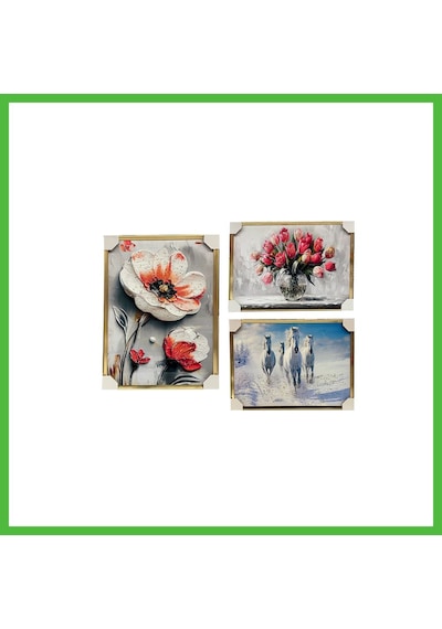 Vaveni 50x70 Tablo Arz Çok Renkli