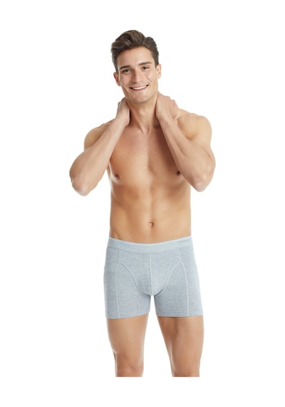 Blackspade Erkek Pamuk Elastan Boxer Tender Cotton 9233 - Gri Melanj