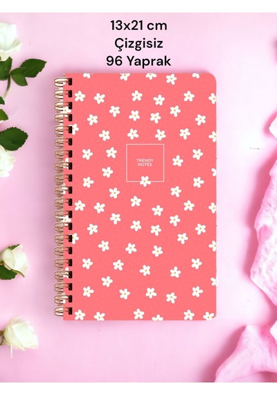 13x21 Cm Çizgisiz 96 Yaprak Sert Karton Kapak Telli Defter 60 Gr Beyaz Kağıt Sarı