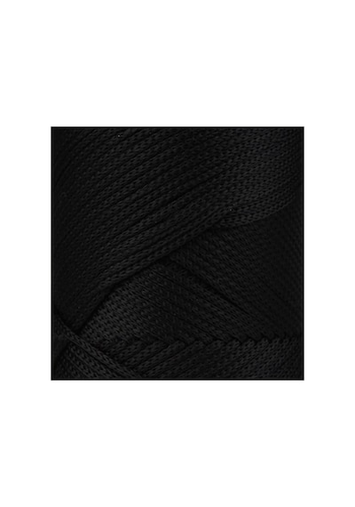 2 Mm - 200 Gr Polyester Makrome Ipi Siyah 230 M Polyester Makrome Ip Supla Ip Ve Çanta Ipliği Siyah Açık Kırmızı