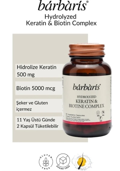 Barbaris Keratin Biotine Complex 60 Kapsül