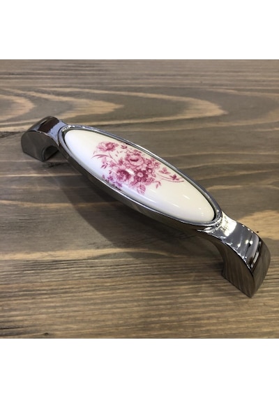 Nobel Porselen Kulp 128mm Pembe Çiçekli (2 Adet)