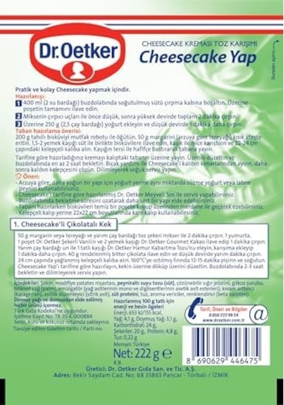 Dr. Oetker Cheesecake Yap  222 G