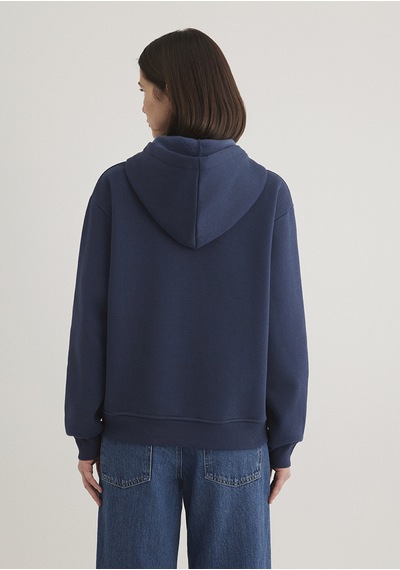 Mavi - Kapüşonlu Lacivert Basic Sweatshirt 167299-70488