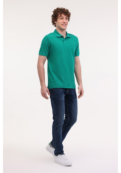 Lumberjack Mb Ct953 Polo T-sh 5fx Erkek Kısa Kol Polo Tişört Yeşil