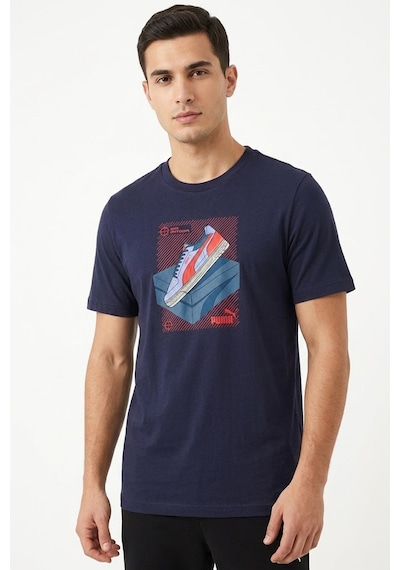 Puma Graphic Erkek Tişört Lacivert