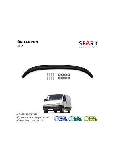 Peugeot Boxer 1994-2006 Yıl Aralığı Uyumlu Ön Tampon Lip Siyah