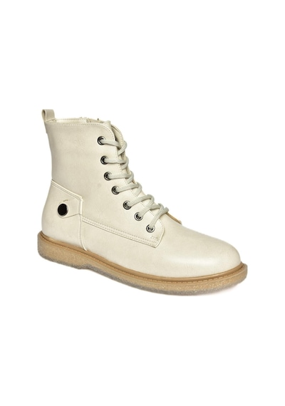 Fox Shoes R374821609 Bej Alçak Tabanlı Klasik Kadın Bot Bej