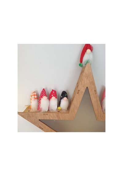 N0:4 1 Adet Yılbaşı Yeniyıl Kumaş Gnome Cüce Şeklinde Broş 3-3.5 Cm No 1 No:4