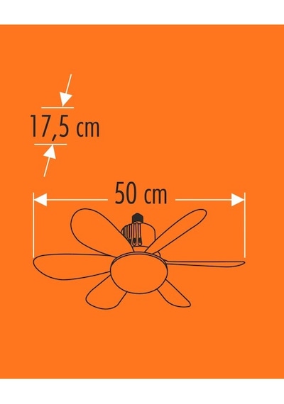 Cata CT-1154 Lodos Fan Led 62w  Kumandalı Işıklı Vantilatör