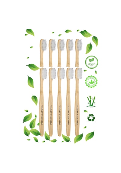 Pharma Acqua 10 Lu Beyaz Bambu Diş Fırçası