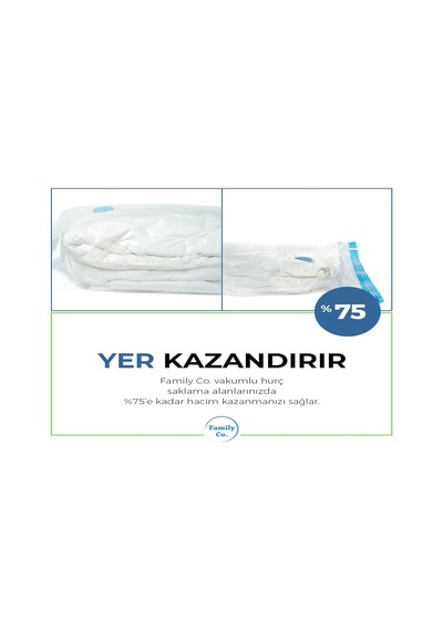 Family Co. Vakumlu Hurç Poşet Setleri 8 Parça 50x70-4, 60x80-4 Diğer