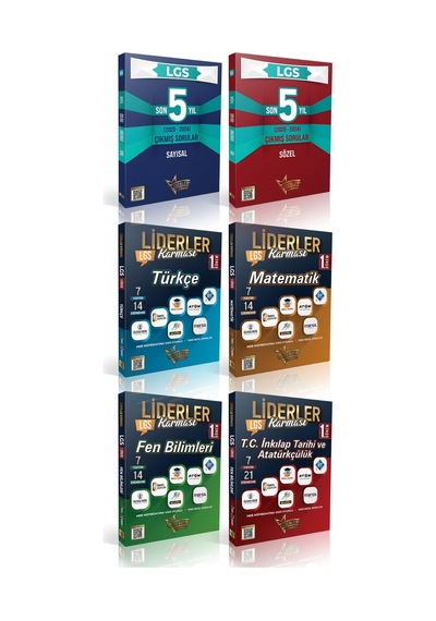 2025 Lgs 1. Dönem Türkçe Matematik Fen İnkılap Branş Deneme + Son 5 Yıl Sayısal Sözel Çıkmış Sorular
